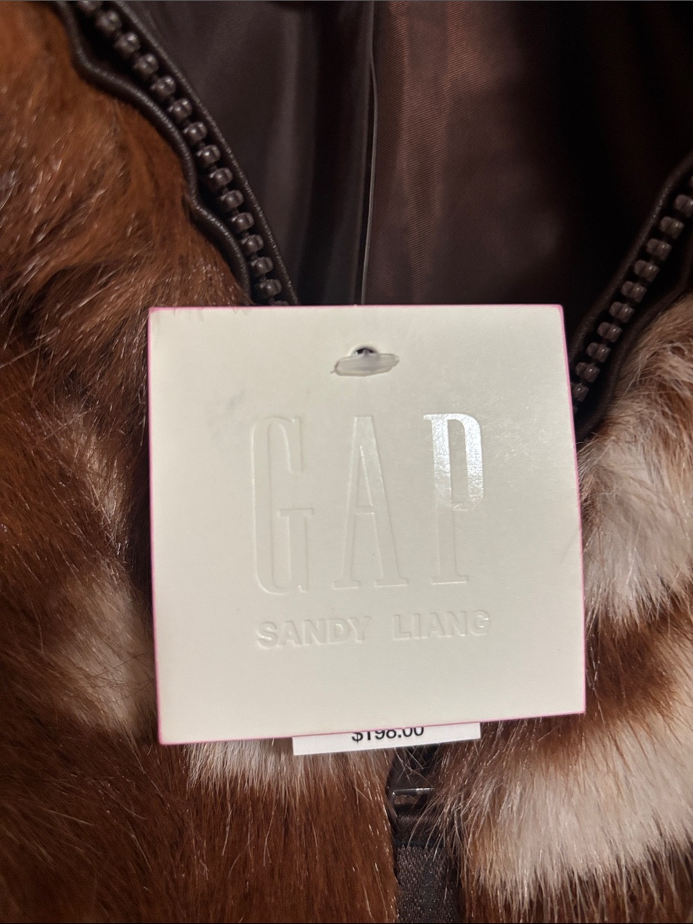 Gap × Sandy Liang Spotted Vegan Fur Half-Zip Pullover - Picture 2 of 4